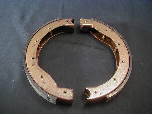 44401-49B BRAKE SHOES, non-asbest<br/>BREMSBACKEN 74 FRONT BT 1949-71, XL 1954-63, REAR XL 1954-78 