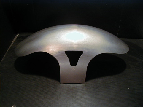 RICK´S STEEL  FRONT FENDER,DESIGN A<br/>16", 130 mm, WITH WINDOW  