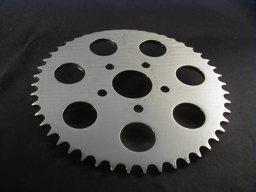 SPROCKET 48T CHROME FLAT, LATE<br/>SPORTSTER 1986-ON  