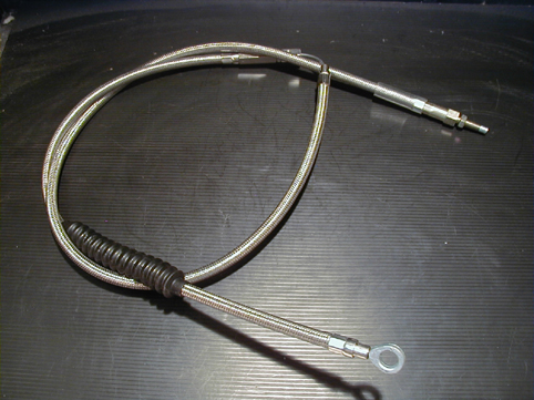 STAINLESS CLUTCH CABLE 60´<br/>FXST FXR MODELS 1987-UP  
