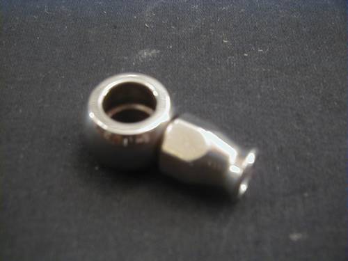 BANJO HOSE FITTING SHORT<br/>STAINLESS STEEL 3/8, 10mm  