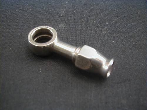 BANJO HOSE FITTING STRAIGHT<br/>STAINLESS STEEL 3/8,10 mm  