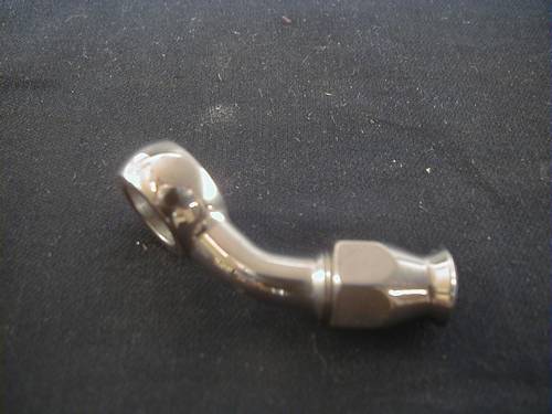 BANJO HOSE FITTING 45<br/>STAINLESS STEEL 3/8, 10mm  