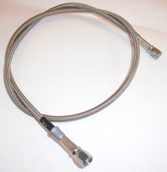 BRAKE LINE STAINLESS STEEL 42<br/>W/TÜV, AN-03 FEMALE TO FEMALE  