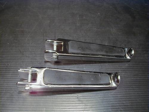 FOOTPEGS ONLY, W/ BLACK RUBBER<br/>PAIR  