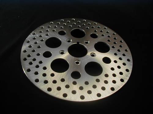 DISC BRAKE ROTOR STAINLESS ST.<br/>DRILLED,11-1/2´ FX,XL,Single DISC, FALSCHES BILD  