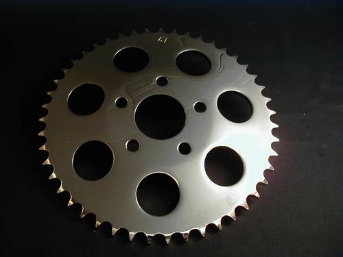 SPROCKET 47T CHROME OFFSET SPROCKET<br/>KETTENRAD FR SCHEIBENBREMSE  