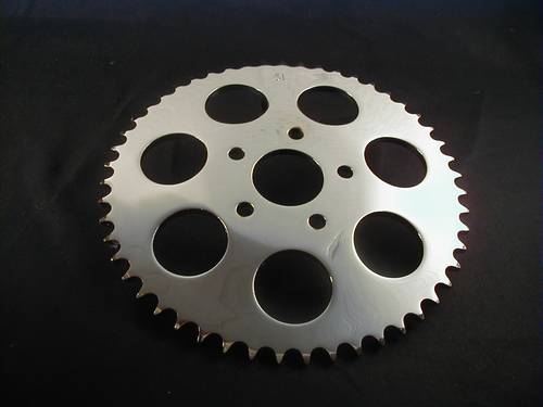 SPROCKET 51T CHROME OFFSET SPROCKET<br/>KETTENRAD FR SCHEIBENBREMSE  