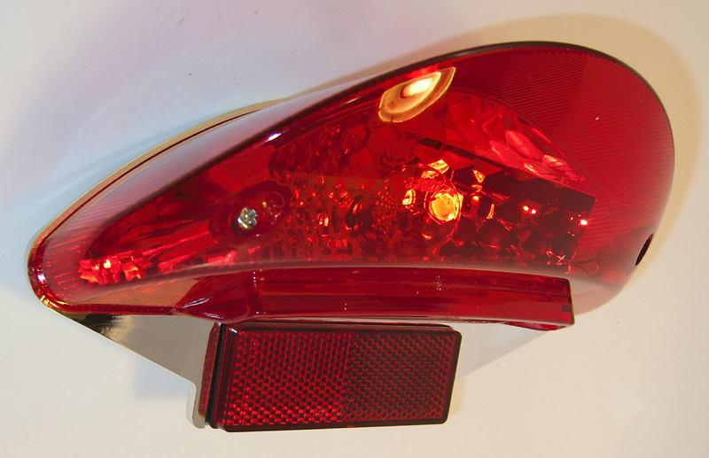 TAILLIGHT WITH ECE FITS YAMAH AEROX / SUPERBIKE<br/>BMW R1100/1150/1200 GS, mit Kennzeichenbeleuchtung  