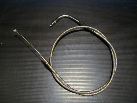 THROTTLE CABLE STAINLESS STEEL<br/>REPL., 90° BIG THREAD  
