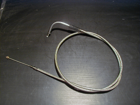 THROTTLE CABLE 6´ STAINLESS ST<br/>REPL. 56313-76, kl. Gewinde, 90°  