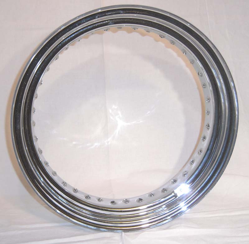 3" x 16" RIM, 40 HOLE<br/>STEEL CHROME, STAHL VERCHROMT  