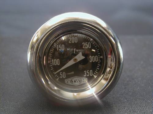 OIL TANK TEMP.GAUGES, LONG<br/>CUSTOM & SIDE FILL TANKS,65-91  