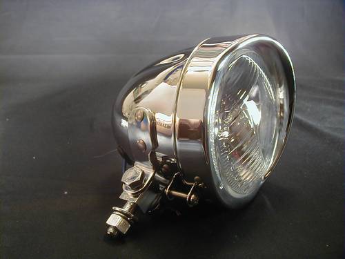 HEADLAMP COMPLETE WITHOUT VISOR<br/>4-1/2",BILUX, 12V 35/35WATT, E-MARK 180105+181900 