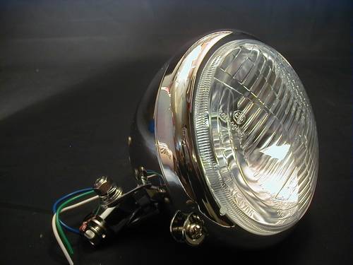 HEADLIGHT W/DEEP HOUSING 5-3/4<br/>H4 12 VOLT 60/55 WATT WITH B/M  