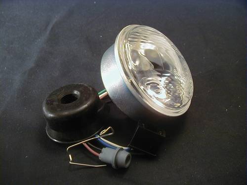3-1/2" H-4 ROUND HALOGEN<br/>HEADLAMP 12V, WITH TV W/OUT BULB 