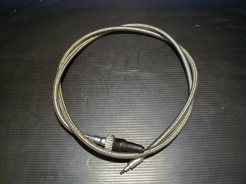 FRONT WHEEL SPEEDO CABLE STAINLESS STEEL<br/>XLS 73-85, FXRT FXRS 84-89, FX  
