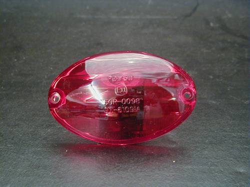 MEDIUM CAT-EYE TAILLIGHT LENS<br/>ONLY, 80mm WITH E-MARK  