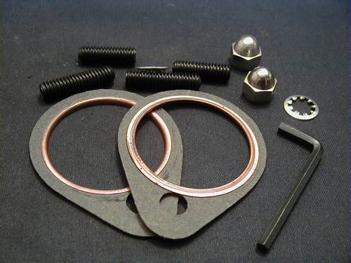 SHOVELHEAD EXHAUST STUD-NUT<br/>AND GASKET KIT  