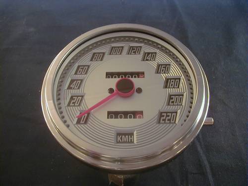 SPEEDOMETER FANCY CUSTOM FACE<br/>1:1 RATIO, KM/H  