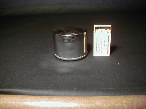 CHROME SPIN-ON OIL FILTER<br/>63810-80 XL80-84, FX/FL82-UP  