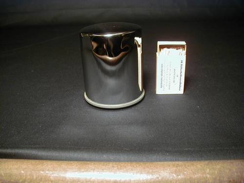 CHROME SPIN-ON OIL FILTER EVO<br/>63796-77 FLT80- FXR82- XL84  