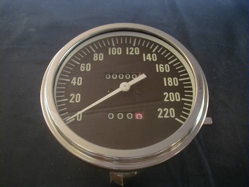 SPEEDOMETER BLACK FACE 1:1 KM<br/>CUSTOM  