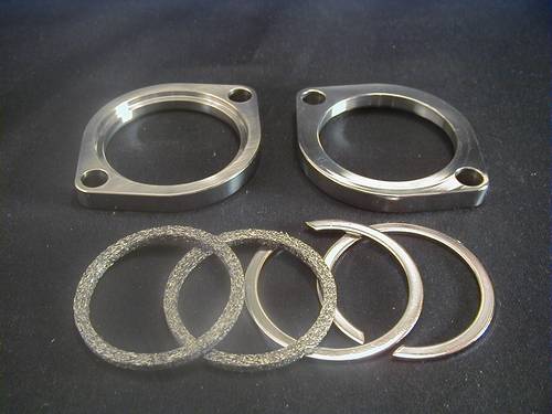 HEADER FLANGE SET, Pair,<br/>Chrome, BT1984-99 and TC 2000-up  