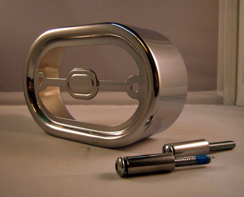 CHROMED REGULATOR COVER<br/>FOR 2001-05 SOFTAIL MODELS  