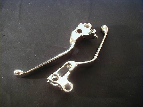 HAND LEVER SET, CLUTCH & BRAKE LEVERS<br/>OEM 45075-96, 1996-2006 EVO/TC SPORTSTER 1996-2003 