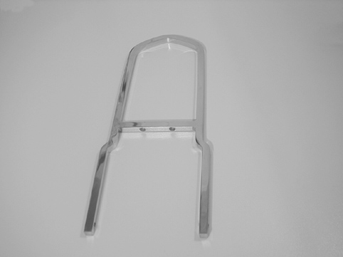 Sissy Bar, schmal<br/>440 mm high, 150 mm wide, chrome  