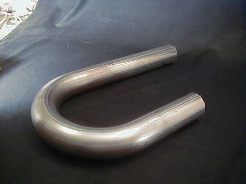 SPD J-BEND EXHAUST PIPE,VA 304<br/>2.000" x .065" x 4"  