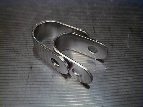 DUAL CLAMP ONLY, FITS FOOTPEGS 709121, 574000<br/>709123, 709128 AND 126721, DIAMETER 1-1/4"  