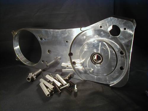 BILLET MOTOR PLATE KIT ONLY<br/>F. SHOVELHEAD ONLY 1970-78 