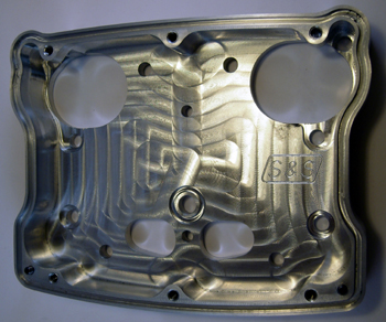 ROCKER BOX BASE, BILLET PLAIN<br/>TWIN CAM. ASSEMBLY, ONE PIECE  